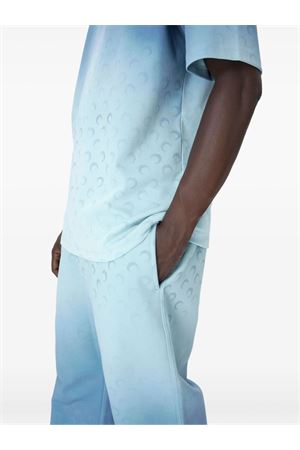 Maglietta Moon Faded Jersey Loose Fit MARINE SERRE | UTT001ACJER0070BL05